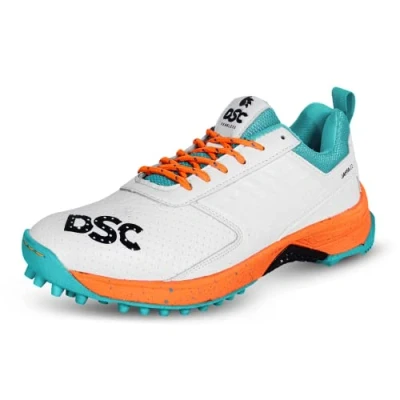 Afbeelding van DSC Jaffa 22 Cricket Schoenen voor Mannen en Jongens EURO 43 Wit Oranje