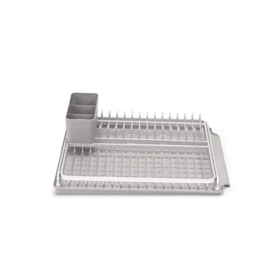 Afbeelding van Brabantia SinkSide Afdruiprek met Lekbak en Bestekhouder Mid Grey
