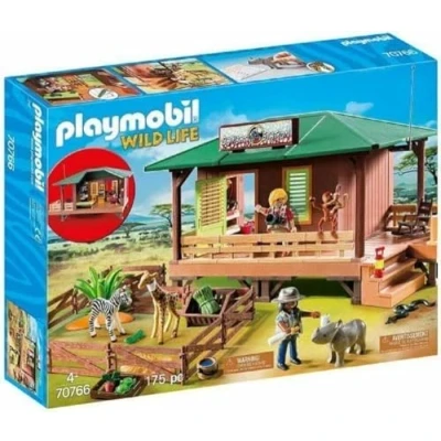 Afbeelding van Playmobil Wild Life Rangerpost met dierenfokkerij 70766