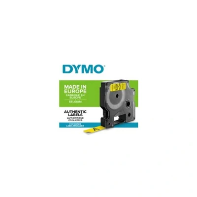 Image de DYMO RUB D1 12MMX7M NOIR/JAUNE
