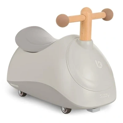 Image de KikkaBoo Sizzy Véhicule à roulettes pour bébé partir de 1 an Porteur sans pédales Avec poignées Multidirectionnel À 3 ans Cadeau Beige