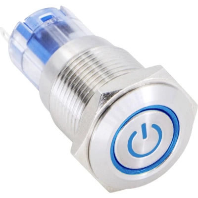 Afbeelding van TRU COMPONENTS 1303022 LAS2GQF 11ET/B/12V/S/P Druktoets 48 V/DC 2 A 1x aan/(aan) Moment Blauw IP65 1 stuk(s)