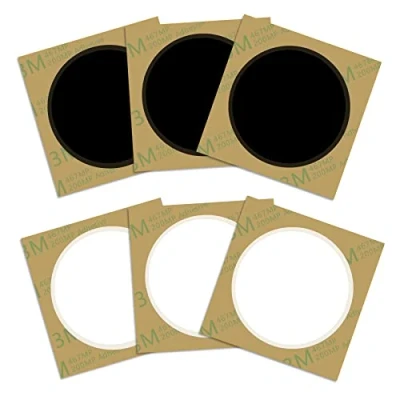Afbeelding van Set van 10 NFC Tag SANPOPOPO stickers, zwart, stuks, wit, Ntag215, anti metaal, NFC, werkt op compatibel met Android iOS telefoons en apparaten, 504 bytes geheugen