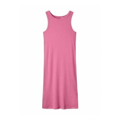 Afbeelding van NAME IT NKFHELLEMIE XSL SL DRESS PB Meisjes Jurk Aurora Pink