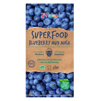 Afbeelding van 7th Heaven Superfood Blue Berry Mud Mask 10 G