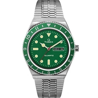 Afbeelding van Timex Q Reissue TW2U61700 Horloge Staal Zilverkleurig Ø 38 mm