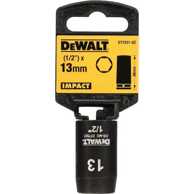 Afbeelding van DEWALT DT7531 QZ impactdop 13mm 1/2&quot; (kort 38mm)