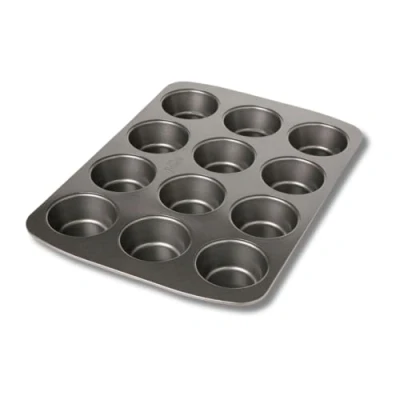 Afbeelding van Birkmann 881105 Easy Baking muffinvorm voor 12 muffins, metaal, grijs, 37,0 x 26,0 7,0 cm