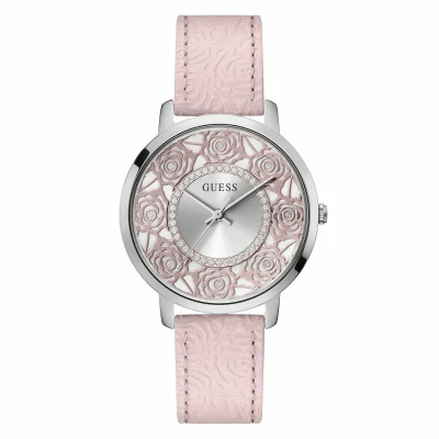 Afbeelding van Guess DAHLIA Dameshorloge 40 mm, roze/zilver/zilver,