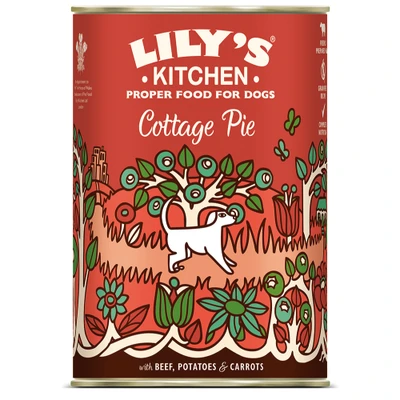 Afbeelding van 6x400g Lily&#039;s Kitchen Diner voor honden Rundvlees, aardappelen &amp; wortelen nat hondenvoer