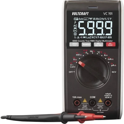 Afbeelding van VOLTCRAFT VC191 Multimeter Digitaal CAT III 600 V Weergave (counts): 6000