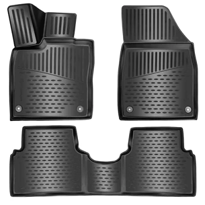 Afbeelding van ELMASLINE 3D vloermatten voor CUPRA BORN vanaf 2021 automatten van rubber met extra hoge randen auto accessoires