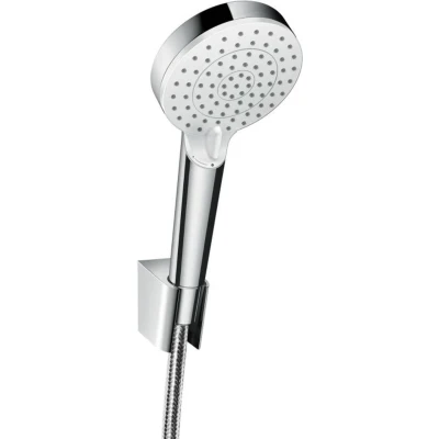 Afbeelding van hansgrohe Crometta badset Vario/Porter &#039;S met doucheslang 125 cm wit/chroom