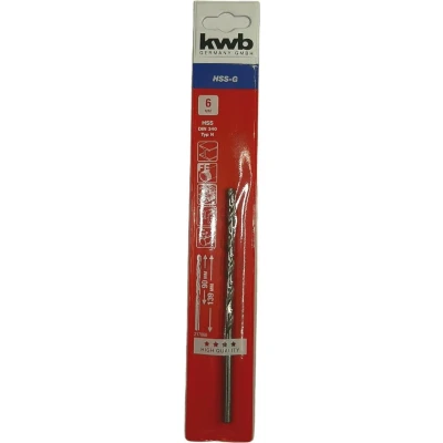 Afbeelding van kwb 217060 HSS Spiraalboor 6 mm Gezamenlijke lengte 139 DIN 340 Cilinderschacht 1 stuk(s)