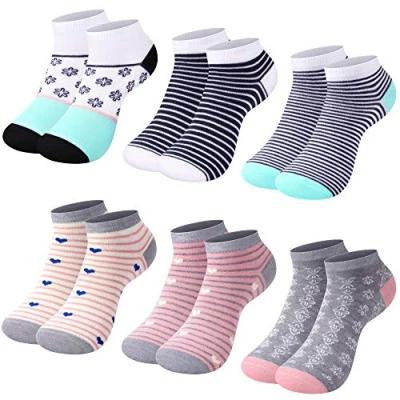 Afbeelding van L&amp;K II 12 paar sneakersokken voor dames, meerkleurig, met verschillende motieven 92281 N, Set van 2130