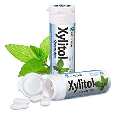 Image de Miradent Chewing Gum Xylitol Menthe Poivr.s/sucr30