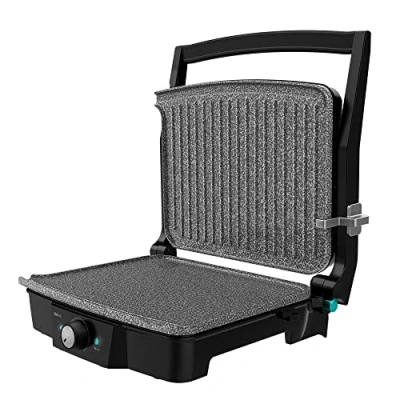 Afbeelding van Cecotec Rock&#039;nGrill 2000 Stone Ceramic Mix&amp;Grill elektrische grill, grillplaat en sandwichapparaat, keramische coating, vetopvangbak