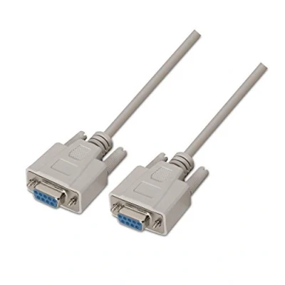 Afbeelding van AISENS A112 0067 Null Modem kabel 1,8 m voor equipados communicatieapparaten met seriële poort, kleur: beige
