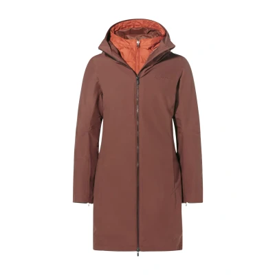 Afbeelding van Vaude Annecy 3IN1 Donsjas, Dames, Maat: 46, Tobacco