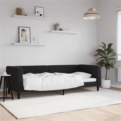 Afbeelding van vidaXL Slaapbank 80x200 cm fluweel zwart