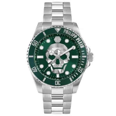 Afbeelding van Philipp Plein The $Kull Diver PWOAA0622 Horloge Staal Zilverkleurig Ø 44 mm