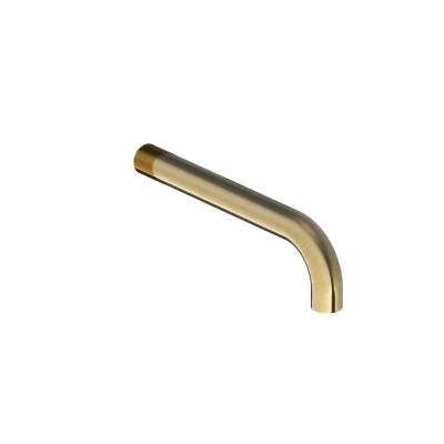 Afbeelding van HotBath Cobber Uitloop 25cm Geborsteld Messing CB094 25BB