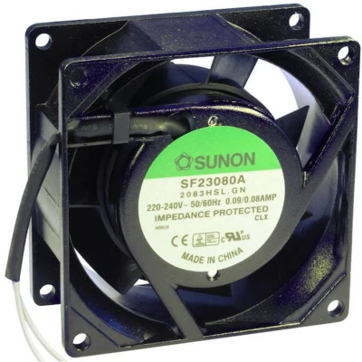 Afbeelding van Sunon SF23080A2083HSL Axiaalventilator 230 V/AC 39.07 m3/h (l x b h) 80 38 mm