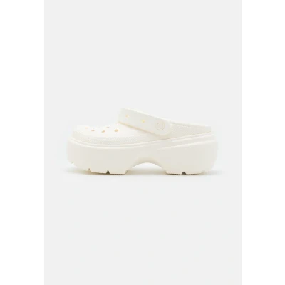 Afbeelding van Crocs Stomp Unisex Badslippers, Maat: 38 39, Chalk Kunststof