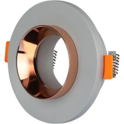 Afbeelding van V tac Inbouwspot Vt 862 Gu10 35w 4 X 10 Cm Ip20 Grijs/roségoud