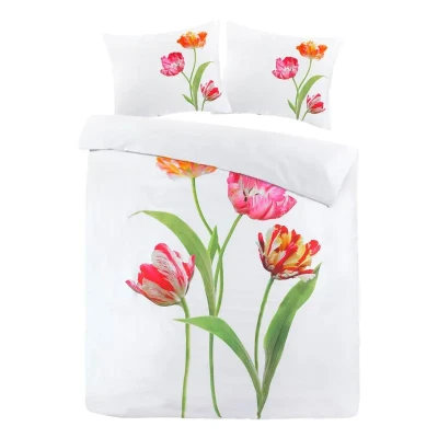Afbeelding van Papillon Tulip Dekbedovertrek Tweepersoons 200x200/220 cm Wit