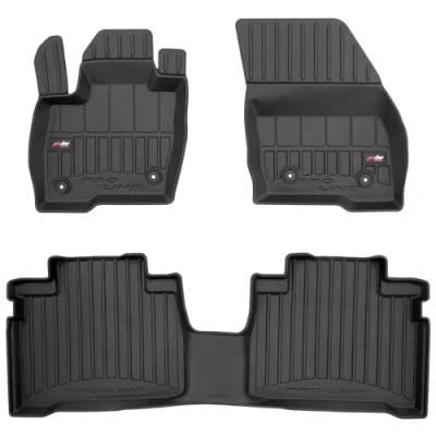 Afbeelding van M MOTOS Rubberen vloermatten voor Ford Galaxy III 2015 2023 Verbeter je reiscomfort met de zwarte antislip 3D automat alle weersomstandigheden, bescherming tegen s