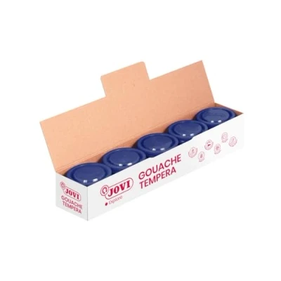 Afbeelding van JOVI Verf 5 stuks gouache donkerblauw 35 ml