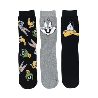 Afbeelding van United Labels Looney Tunes herensokken Bugs Bunny, Duffy Duck, Taz &amp; Co. Sneakersokken voor heren 40 45 (pak van 5), Meerkleurig