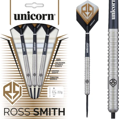 Afbeelding van Unicorn Ross Smith Natural 90% Dartpijlen 22 Gram