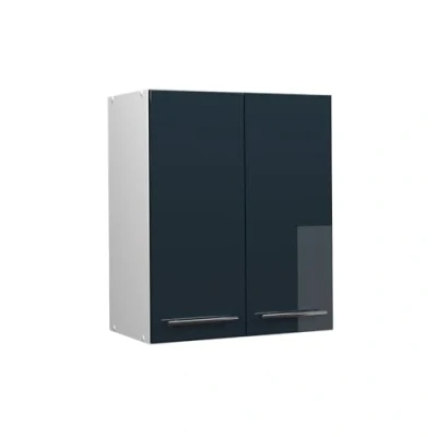 Afbeelding van Vicco Hangkast Fame Line, Donkerblauw hoogglans/Wit, 60 cm