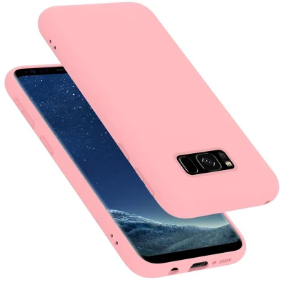 Afbeelding van Cadorabo Hoesje geschikt voor Samsung Galaxy S8 in LIQUID ROZE Beschermhoes gemaakt van flexibel TPU silicone Case Cover