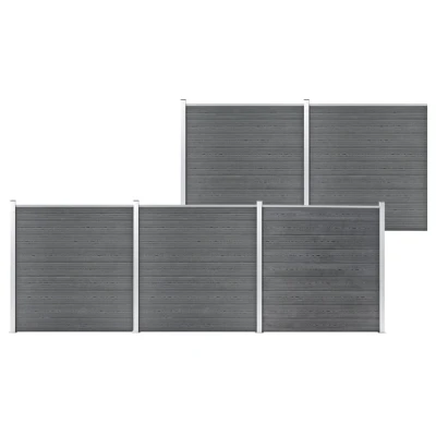 Afbeelding van Schutting 872x186 cm HKC grijs