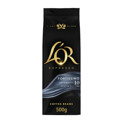 Afbeelding van 4 stuks L&#039;OR Espresso koffiebonen Fortissimo 2 kg