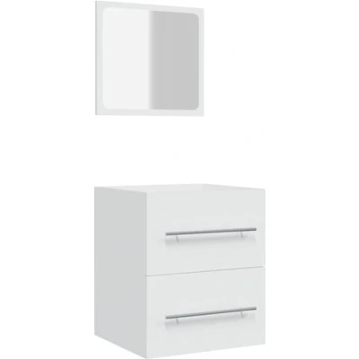 Afbeelding van vidaXL Badkamerkast met spiegel 41x38,5x48 cm wit