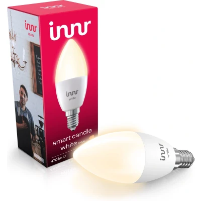 Afbeelding van Innr Zigbee E14 Smart LED kaarslamp warm wit (2700K) werkt met Philips Hue*, Amazon Echo (4e generatie) en SmartThings 470 lumen Dimbaar 1 pack