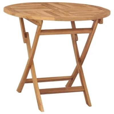 Afbeelding van Tuintafel inklapbaar 85x76 cm massief teakhout
