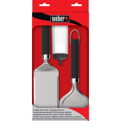 Afbeelding van Weber Griddle Gereedschapset 3 delig Zilver Hulpmiddelen