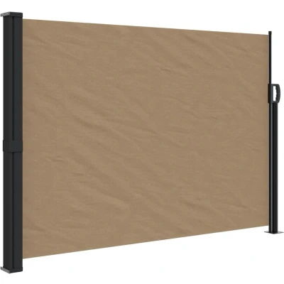 Afbeelding van Windscherm uittrekbaar 140x500 cm taupe
