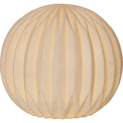 Afbeelding van Star Trading decoratie Sandy, decoratief licht, bollamp, wit, zandsteen, warm Ø 30 cm