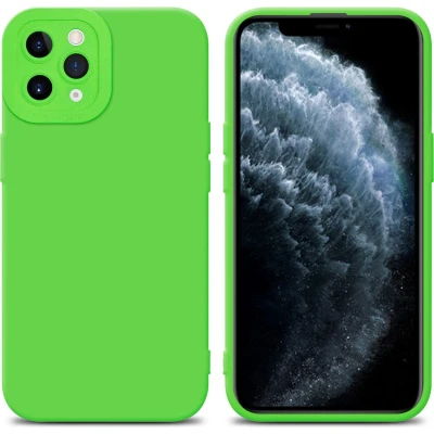 Afbeelding van Cadorabo Hoesje geschikt voor Apple iPhone 11 PRO MAX in Fluid GROEN Beschermhoes gemaakt van flexibel TPU silicone Cover Case