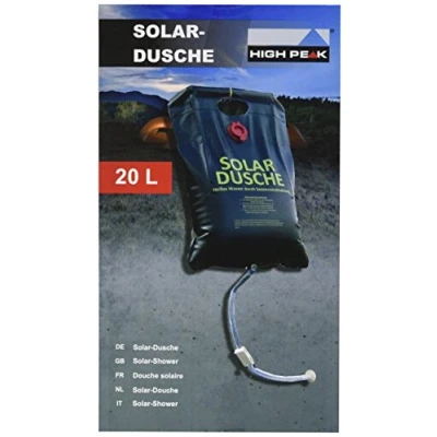 Afbeelding van High Peak Solar Shower Douchezak Zwart Persoonlijke Verzorging