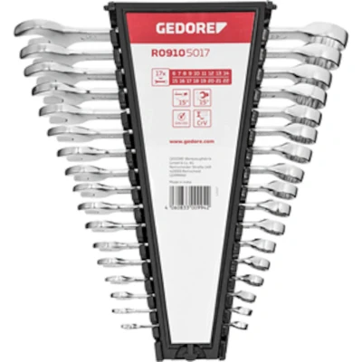 Afbeelding van Gedore RED R09105017 Ringsteeksleutelset 6 22mm Metrisch 17 Delig