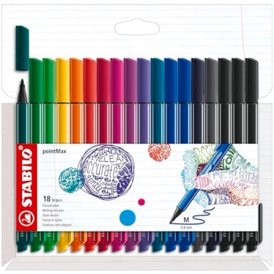 Image de Etui 18 Feutres Stabilo PointMax