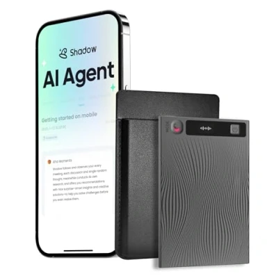 Image de Mobvoi TicNote Enregistreur Vocal IA, 64 Go de Mémoire, Notes avec étui, Contrôle par Application, 100+ Langues, Transcription, Résumé IA Shadow, Audio Numérique