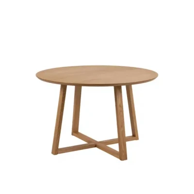 Afbeelding van Eettafel Mees Naturel MDF Ø120cm Giga Living